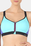 Triumph Padded High Impact Sports Bra- Sea Blue — thumbnail 4